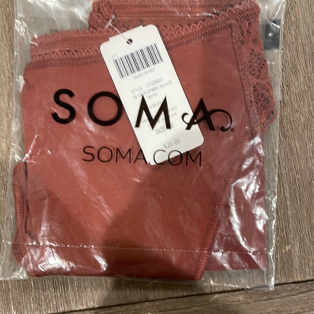 Brand new in packaging Soma underwear, vanishing edge microfiber bikini.